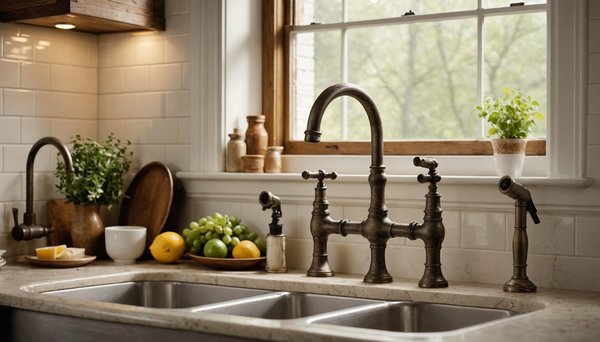 Ajoutez du charme vintage avec un mitigeur de cuisine ancien